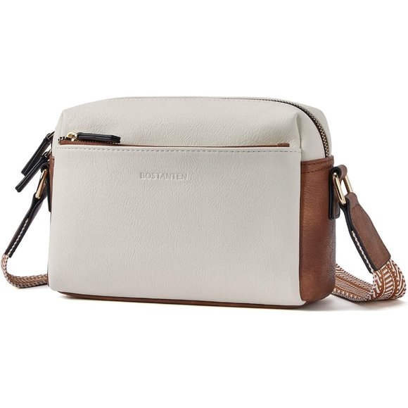 Women's Leather lining Small Crossbody bag and Zipper Closure - Picture 9 of 9